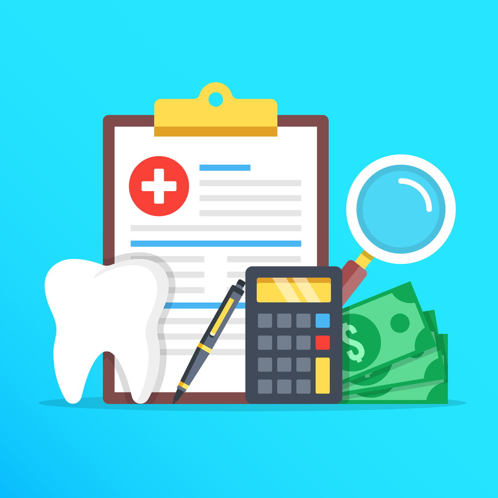 Dental insurance, dental care concept.